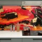 Resin Deluxe Kitchen Splashback. Transform your kitchen with our exquisite range of splashbacks, shower screens, and floors. Discover high-quality materials, innovative designs, and durable solutions to enhance the beauty and functionality of your home. Only from Resin Deluxe by Artist Beatrice Douglas